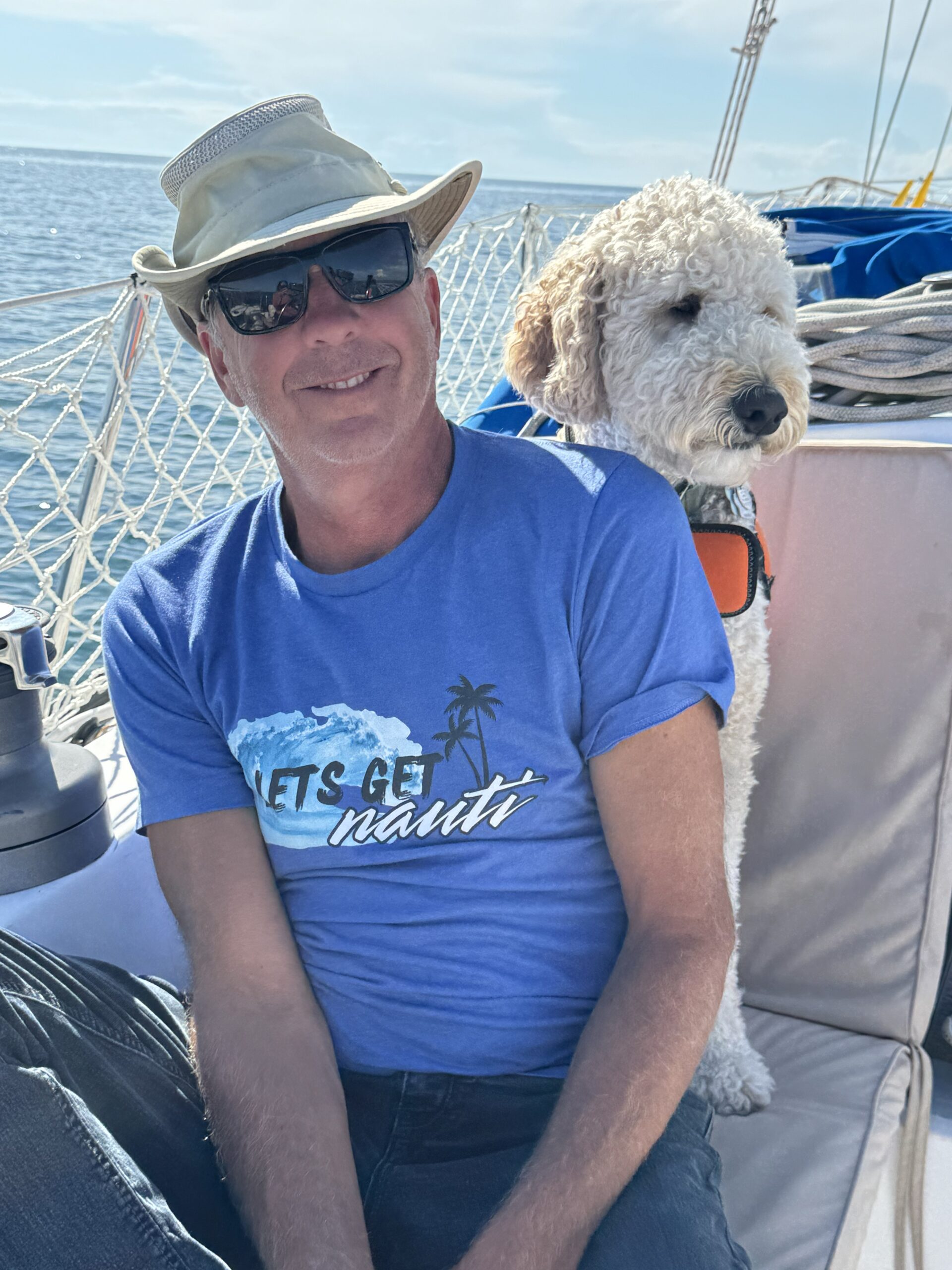 graham with his tilley hat and willow photo